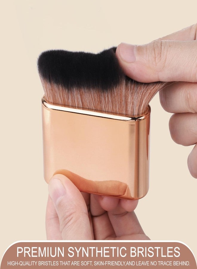 KINGMAS Self Tanner Brush - Kabuki Body Makeup Brush, Soft Vegan Tanning Brush for Foundation, Bronzer, Self Tan Back Applicator Body Face Blending Brush - Image 2